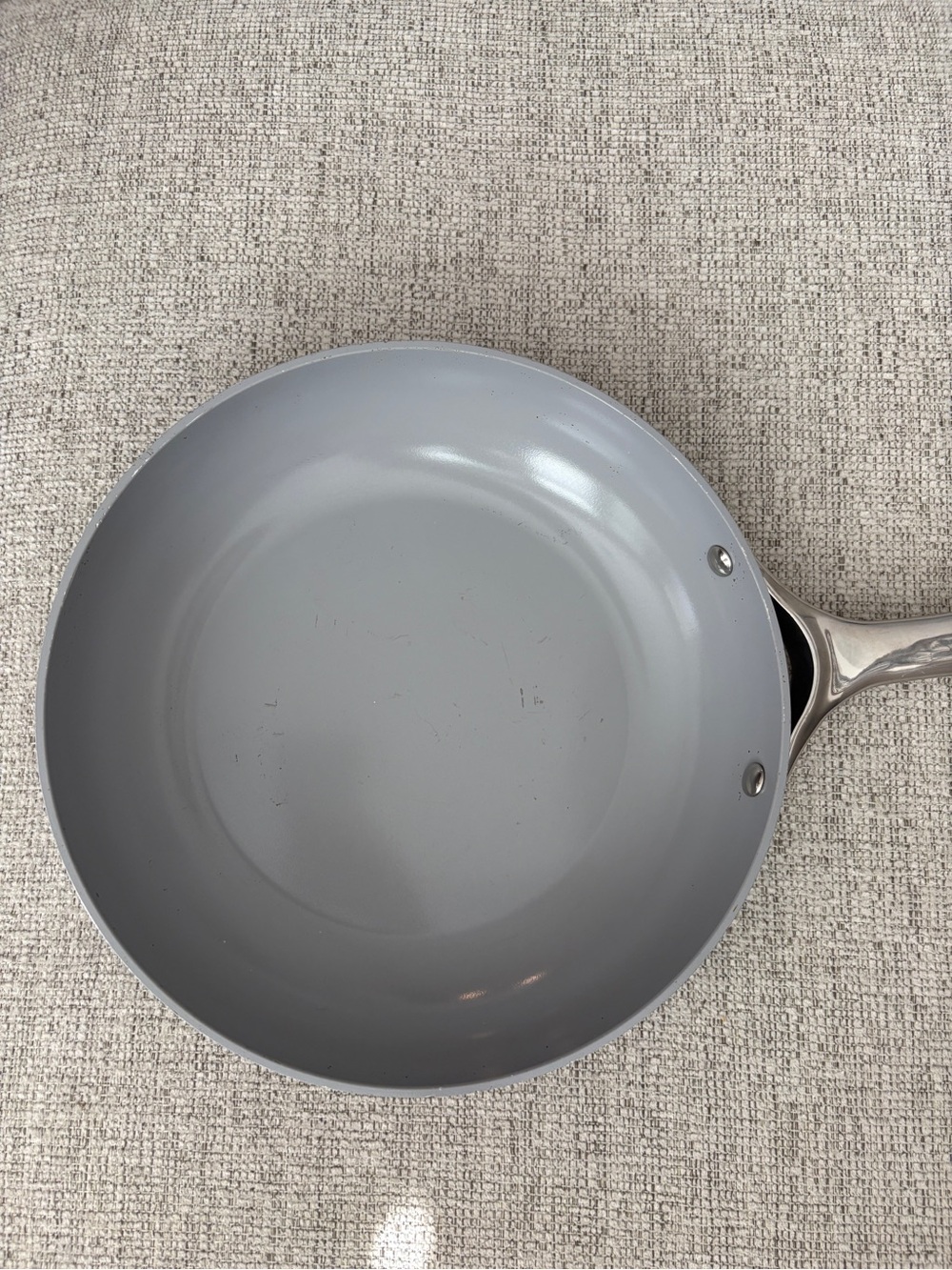 Caraway 3 Qt Ceramic Nonstick Sauté Pan with Lid Navy Blue - Picture 6 of 9